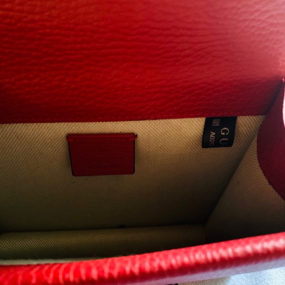 🎊SOLD🎊Gucci Hibiscus Red Dionysus Calfskin Bag - Picture 6 of 11